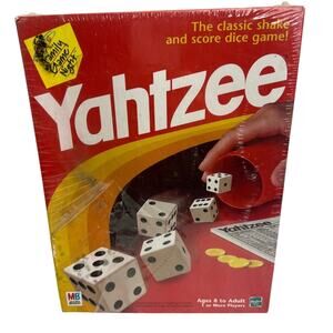 VTG Yahtzee Boardgame Dice Game Hasbro Complete 1998 Made In USA NIP!!